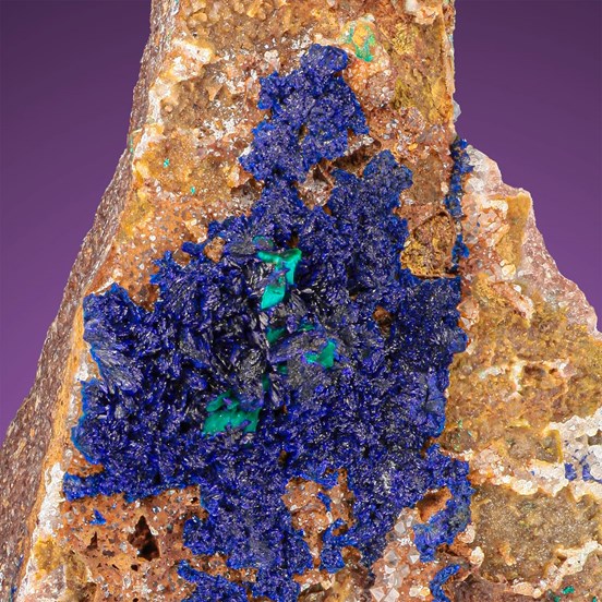 Azurite-Hella Glück Mine | Neubulach | Calw | Black Forest | Baden-Württemberg | Germany